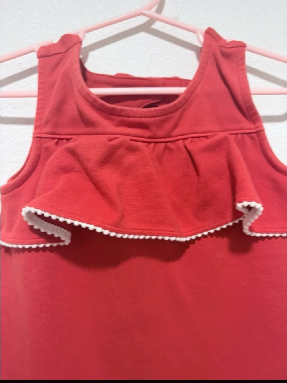 Janie and Jack Red Sleeveless Ruffle Dress for Girls